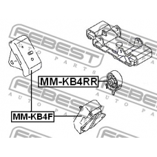 MM-KB4F FEBEST Подвеска, двигатель