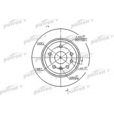 PBD2773 PATRON Тормозной диск