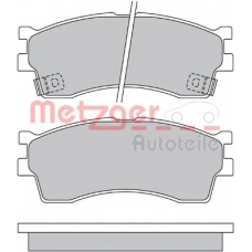 1170548 METZGER Комплект тормозных колодок, дисковый тормоз