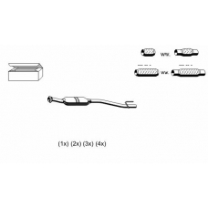 363075 ERNST Средний глушитель выхлопных газов