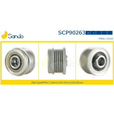 SCP90263.0 SANDO Ременный шкив, генератор