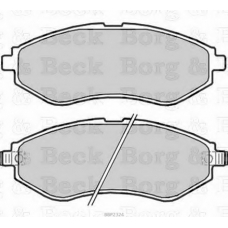 BBP2324 BORG & BECK Комплект тормозных колодок, дисковый тормоз