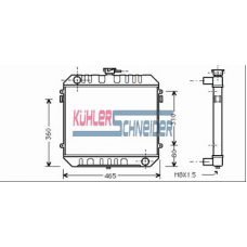 0600481 KUHLER SCHNEIDER Радиатор, охлаждение двигател