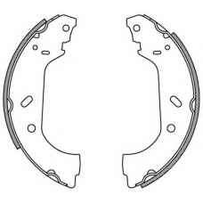 BSA2158.00 OPEN PARTS Комплект тормозных колодок