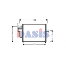 142080N AKS DASIS Конденсатор, кондиционер