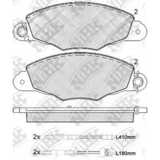 PN0837W NiBK Комплект тормозных колодок, дисковый тормоз