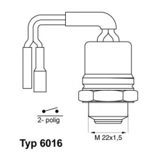 6016.95 WAHLER Термовыключатель, вентилятор радиатора