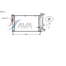 CNA2114 AVA Радиатор, охлаждение двигателя