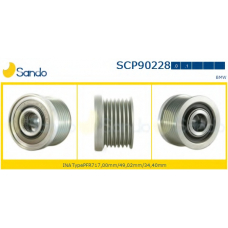 SCP90228.1 SANDO Ременный шкив, генератор