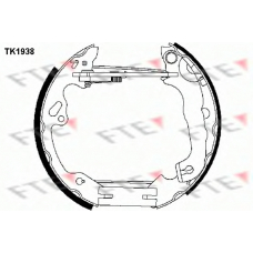 TK1938 FTE Комплект тормозных колодок