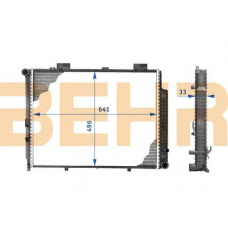 2108990 BEHR Radiator