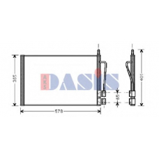 092006N AKS DASIS Конденсатор, кондиционер