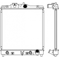 2211-1001 SAKURA  Automotive Радиатор, охлаждение двигателя