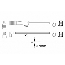 0 986 356 704 BOSCH Комплект проводов зажигания