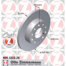 600.3222.20 ZIMMERMANN Тормозной диск