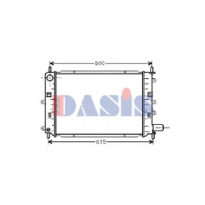 090600N AKS DASIS Радиатор, охлаждение двигателя