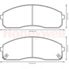 572532B BENDIX Комплект тормозных колодок, дисковый тормоз