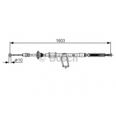 1 987 482 174 BOSCH Трос, стояночная тормозная система