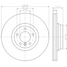 8DD 355 113-532 HELLA PAGID Тормозной диск