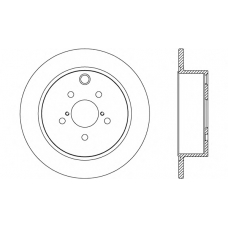 BDR2689.10 OPEN PARTS Тормозной диск