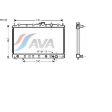 MT2135 AVA Радиатор, охлаждение двигателя