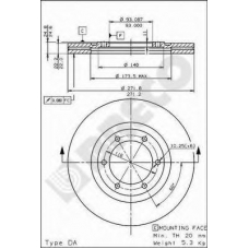 BS 8041 BRECO Тормозной диск