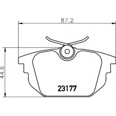8DB 355 018-371 HELLA PAGID Комплект тормозных колодок, дисковый тормоз