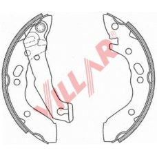 629.0804 VILLAR Комплект тормозных колодок