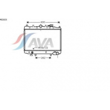 MZ2023 AVA Радиатор, охлаждение двигателя