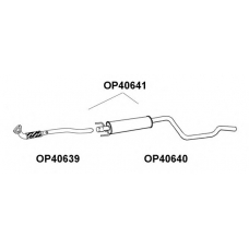 OP40641 VENEPORTE Средний глушитель выхлопных газов