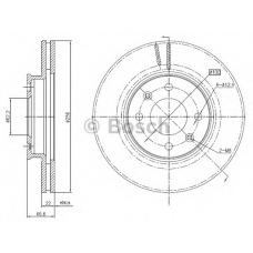 0 986 BB4 289 BOSCH Тормозной диск