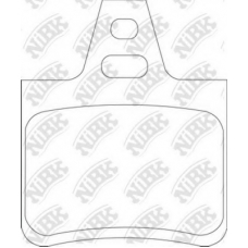 PN0264 NiBK Комплект тормозных колодок, дисковый тормоз