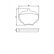 0 986 424 563 BOSCH Комплект тормозных колодок, дисковый тормоз