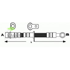 38-0064 KAGER Тормозной шланг