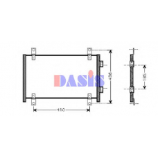 082041N AKS DASIS Конденсатор, кондиционер