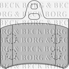 BBP1710 BORG & BECK Комплект тормозных колодок, дисковый тормоз
