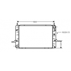 FD2139 AVA Радиатор, охлаждение двигателя