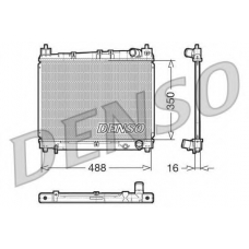 DRM50006 DENSO Радиатор, охлаждение двигателя