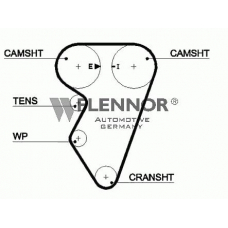 4305V FLENNOR Ремень ГРМ