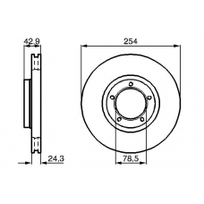 0 986 478 160 BOSCH Тормозной диск