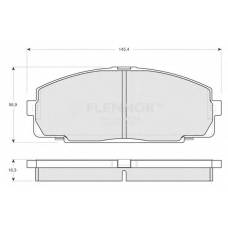FB211275 FLENNOR Комплект тормозных колодок, дисковый тормоз