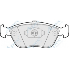 PAD1375 APEC Комплект тормозных колодок, дисковый тормоз