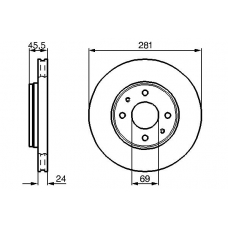 0 986 478 493 BOSCH Тормозной диск