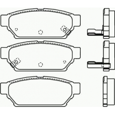 P 54 016 BREMBO Комплект тормозных колодок, дисковый тормоз