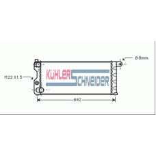 1704801 KUHLER SCHNEIDER Радиатор, охлаждение двигател