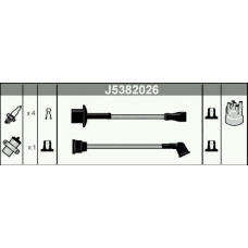 J5382026 NIPPARTS Комплект проводов зажигания