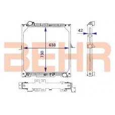 2203877 BEHR Radiator