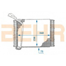 7402533 BEHR Evaporator