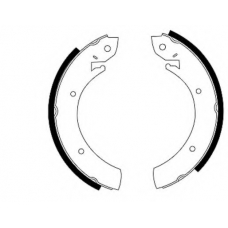 8DB 355 000-551 HELLA Комплект тормозных колодок