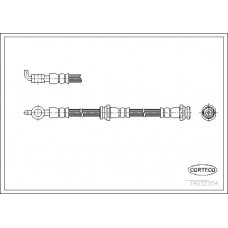 19032354 CORTECO Тормозной шланг